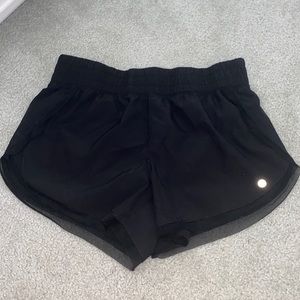 black athletic shorts